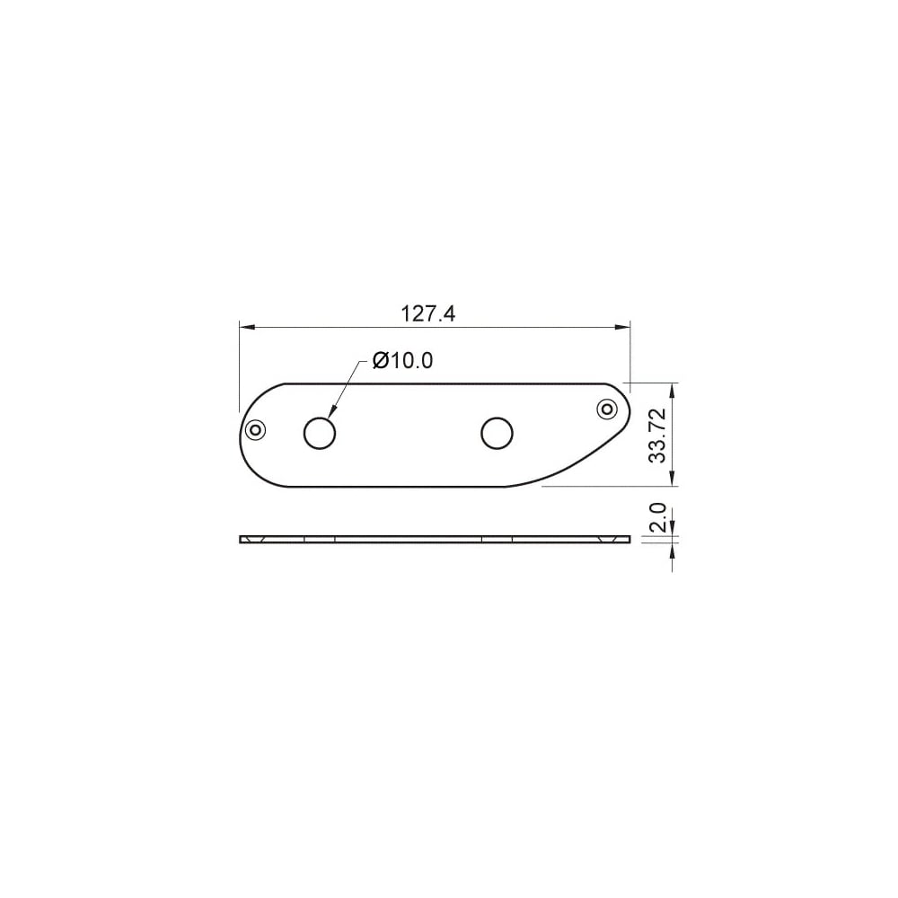 Tele Bass Control Plate