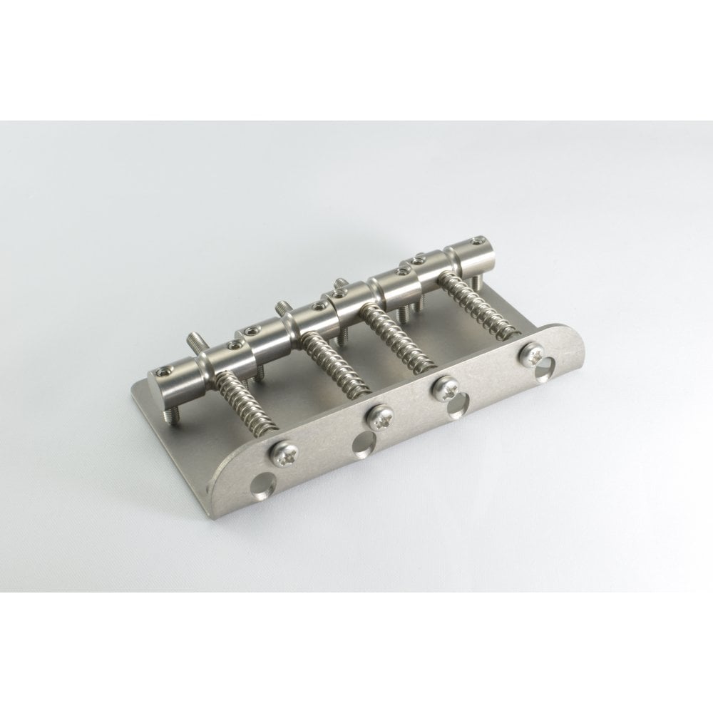 Vintage Style Bass Bridge Set - Titanium saddles and titanium bridge plate