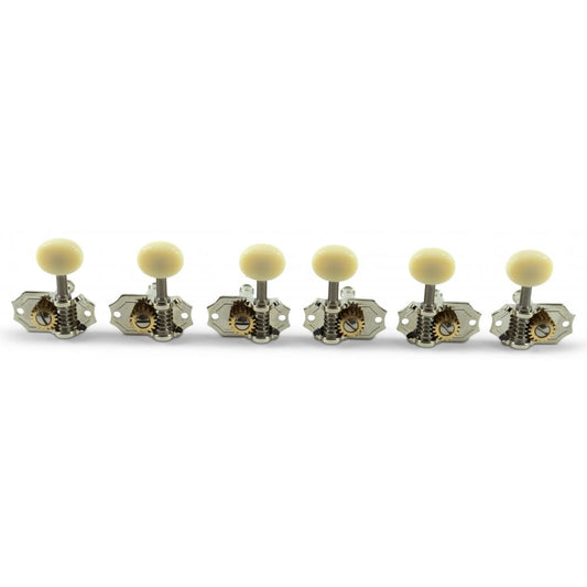 3 Per Side Prestige Series Vintage Vertical Mount Open Bronze Gear Tuning Machines