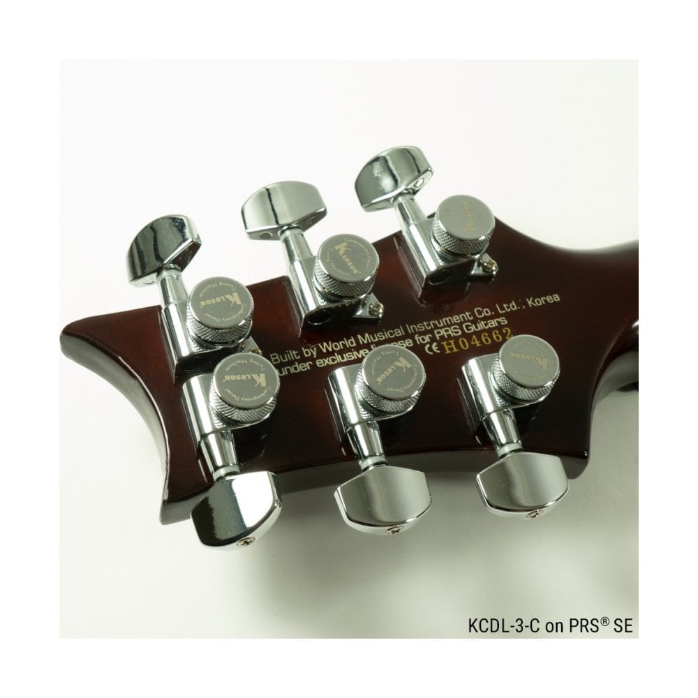 3 Per Side Locking Contemporary Diecast Series Tuning Machines 19:1 Gear Ratio