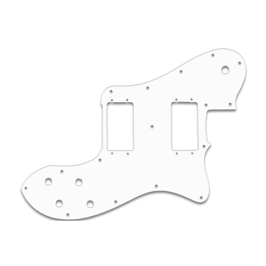 Tele Deluxe - Thin Shiny White .060" / 1.52mm Thickness, No Bevelled Edge Fender Wide Range Humbuckers