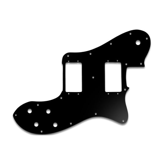 Tele Deluxe - Matte Black .090" / 2.29mm thick, with bevelled edge. Fender Wide Range Humbuckers