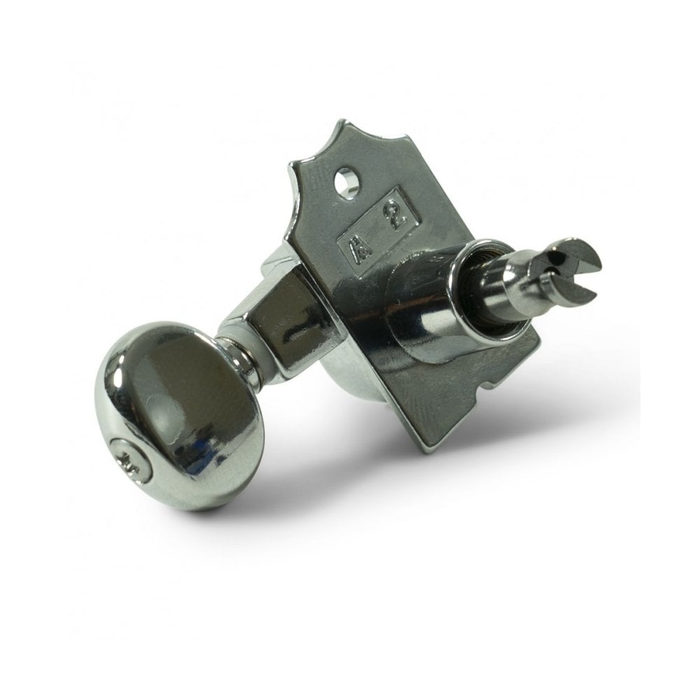 6 In Line Revolution Series H-Mount Tuning Machines With Staggered Posts 19:1 Gear Ratio