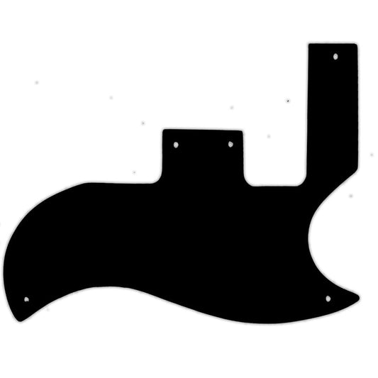SG - Matte Black .090" / 2.29mm thick, with bevelled edge. Original Vintage Gibson SG Special 520