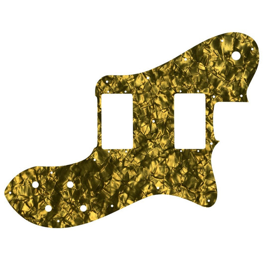 Tele Deluxe - Gold Pearl Black/White/Black Lamination Fender Wide Range Humbuckers