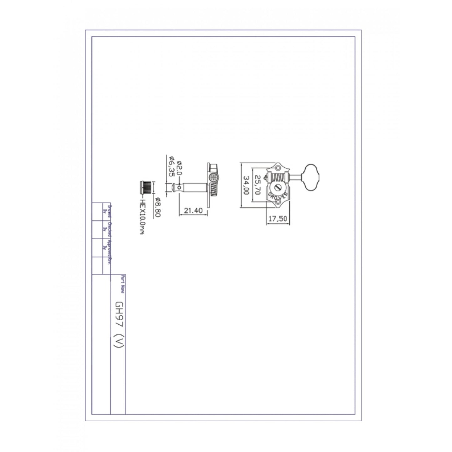 Sta-Tite Tuners 3 Per Side Vertical 18:1 Gear Ratio