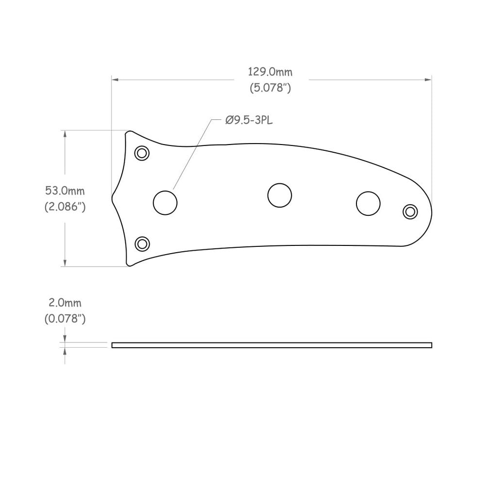 Control Plate For Fender Japan Mustang Or JagStang