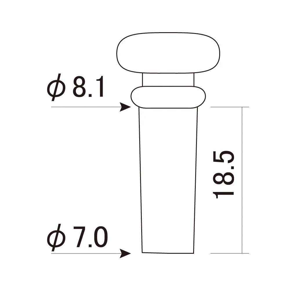 Wooden Endpin With Dot