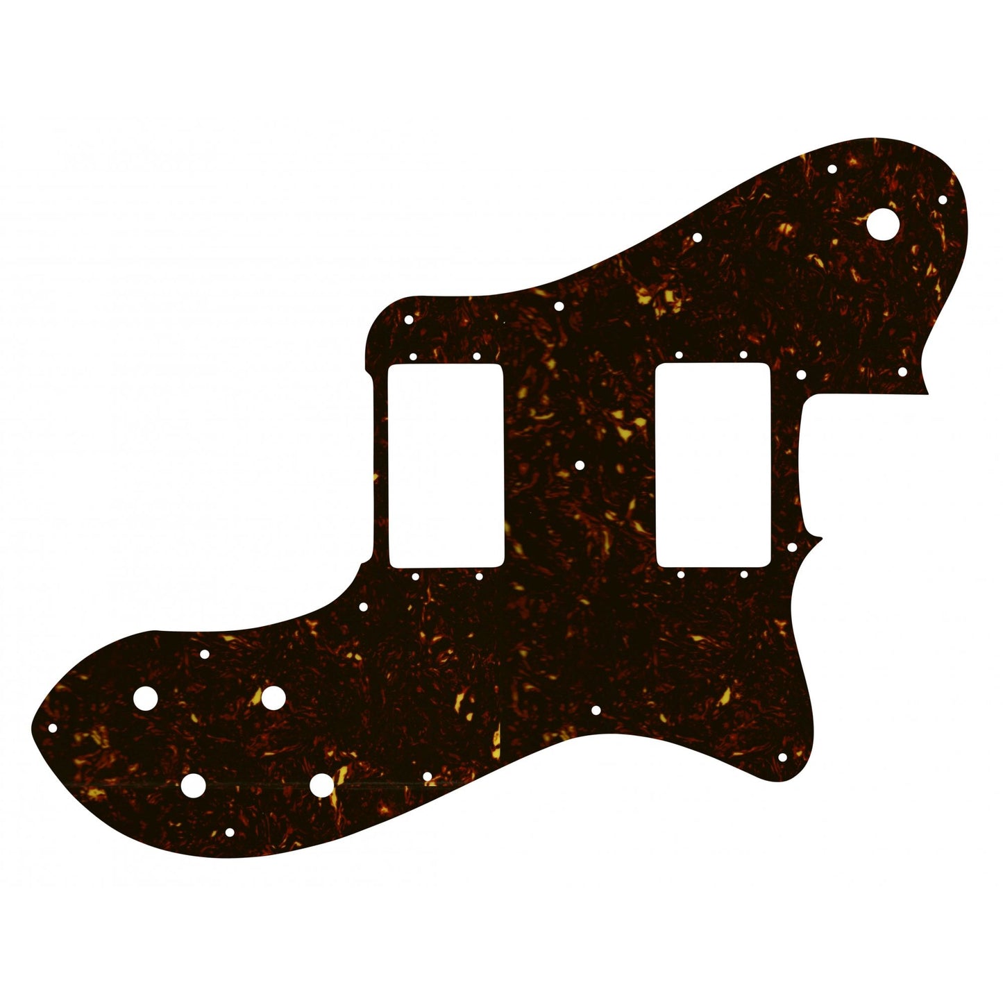 Tele Deluxe - Dark Brown Celluloid Tortoiseshell W/B/W Lamination Fender Wide Range Humbuckers