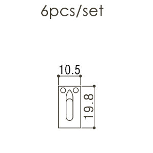 Tremolo Saddles Brass 10.5mm Width