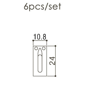 Contemporary Telecaster Replacement Saddles Brass 10.8mm Width