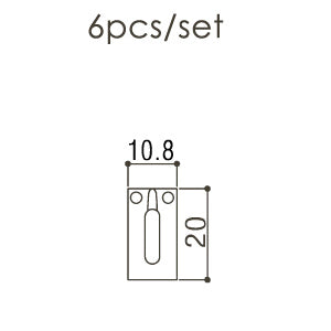 Tremolo Saddles Steel 10.8mm Width