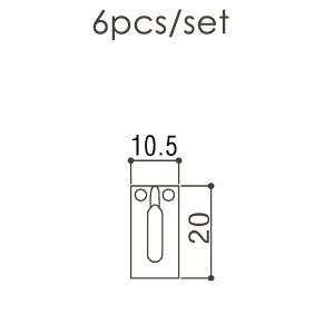 Contemporary Strat Replacement Saddles Steel 10.5mm Width