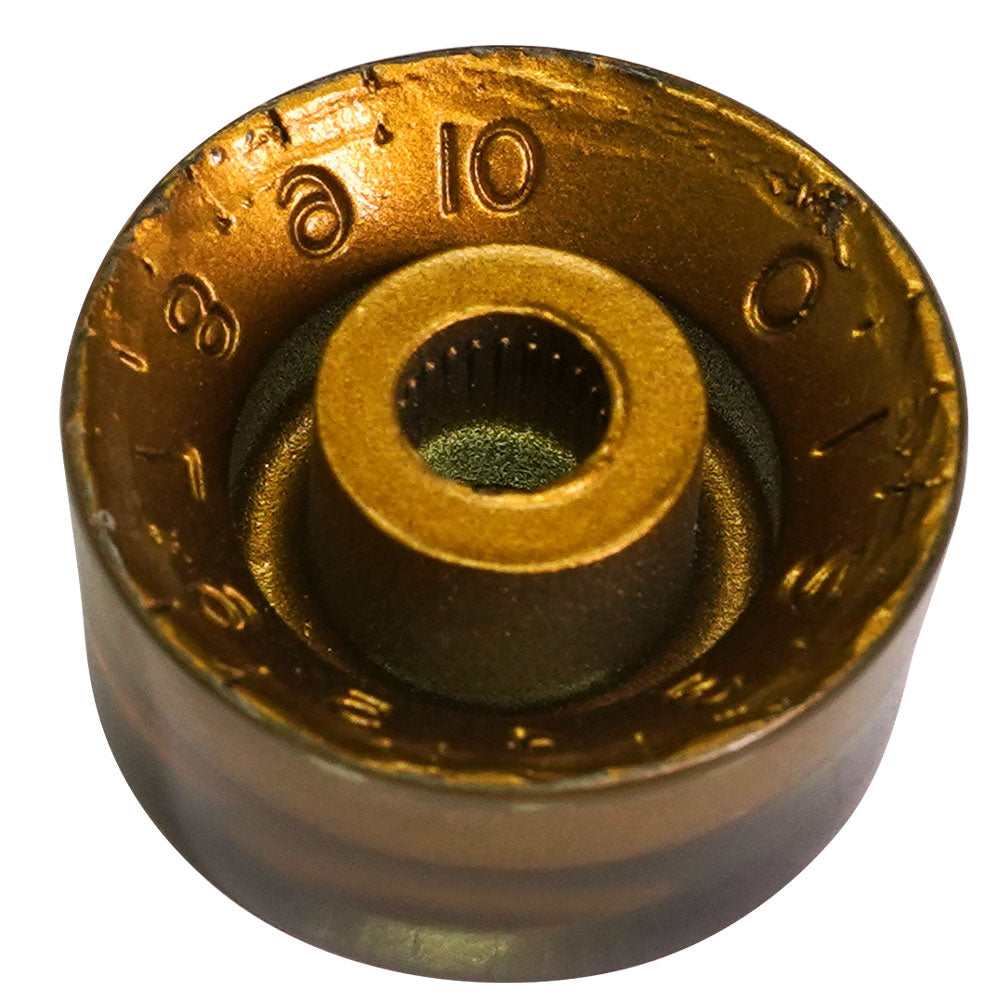 Speed Knob (Set of 4) Relic Gold, CAB Material, Embossed Off-White Numbers, USA fit and CTS pots