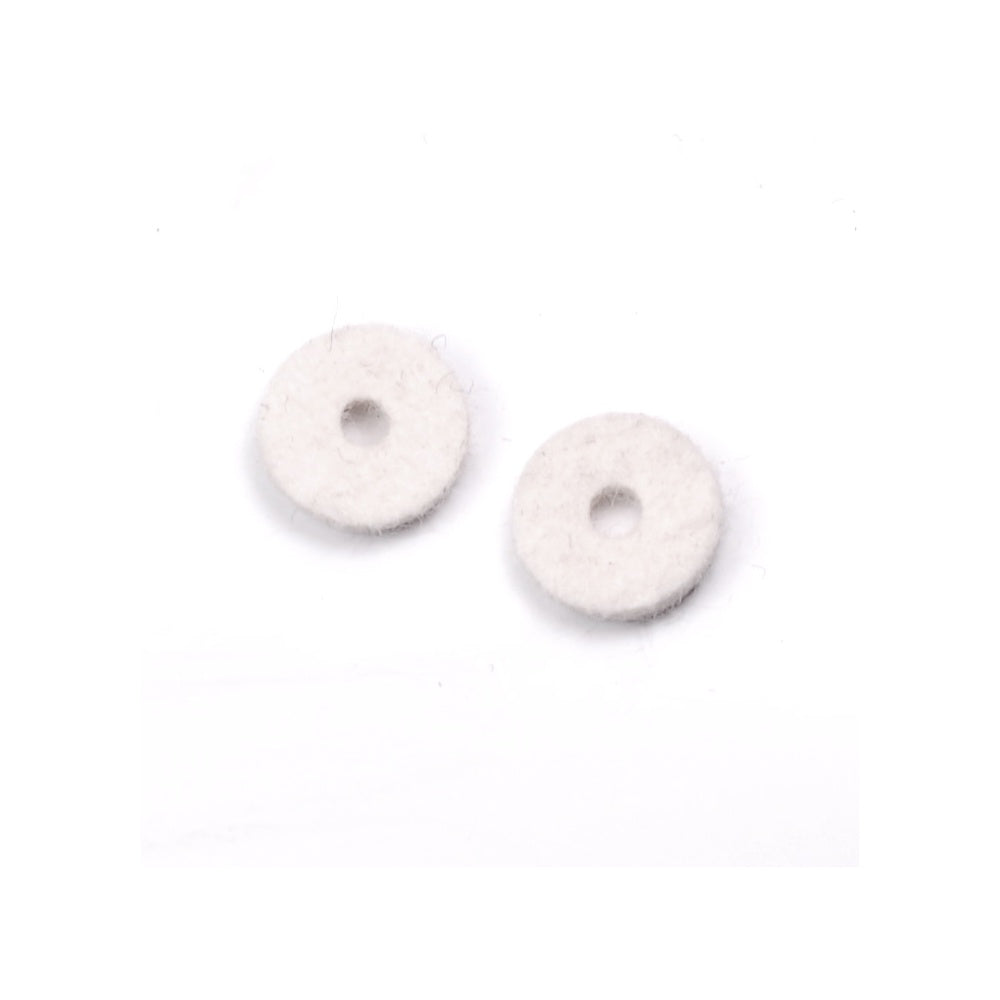 Endpin/Strapbutton Felt Washer White (Pair)