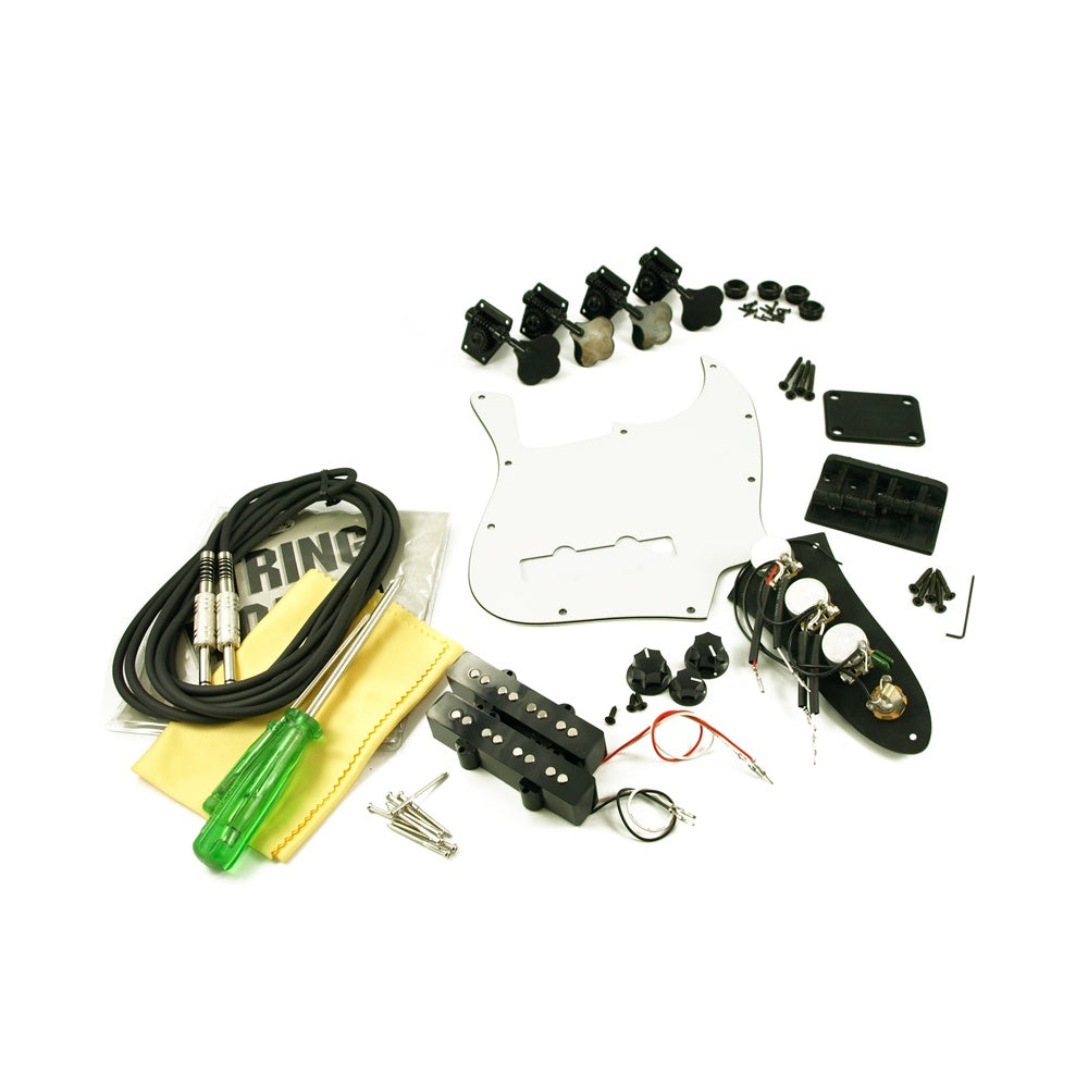 Replacement Jazz Bass Parts Kit Black