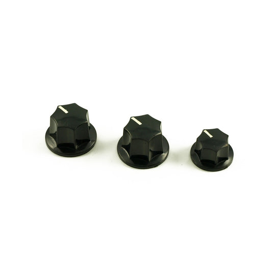 Jazz Bass Knob Set (Push fit for split shaft pots)