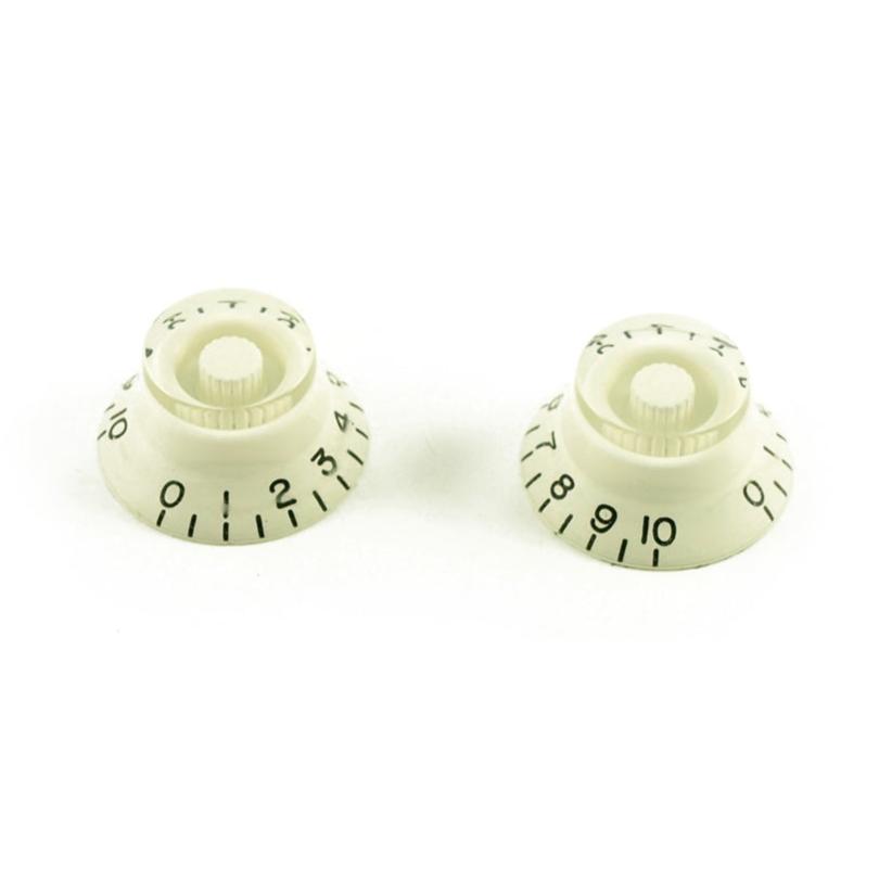 Bell Knob (Set of 2) White, USA fit and CTS pots