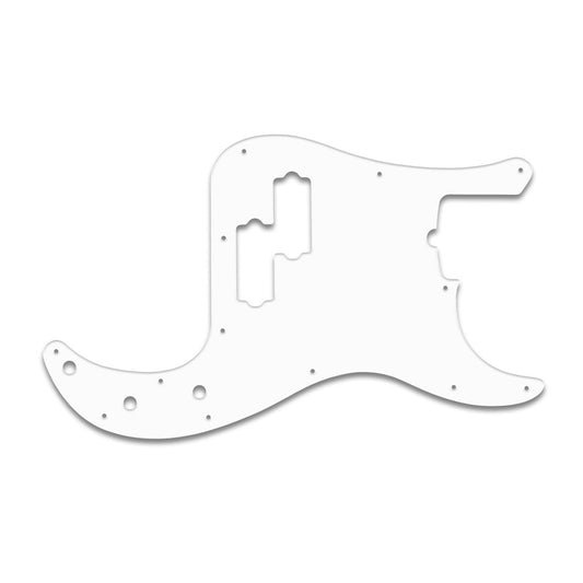 P Bass American Standard - Solid Shiny White .090" / 2.29mm Thick, With Bevelled Edge