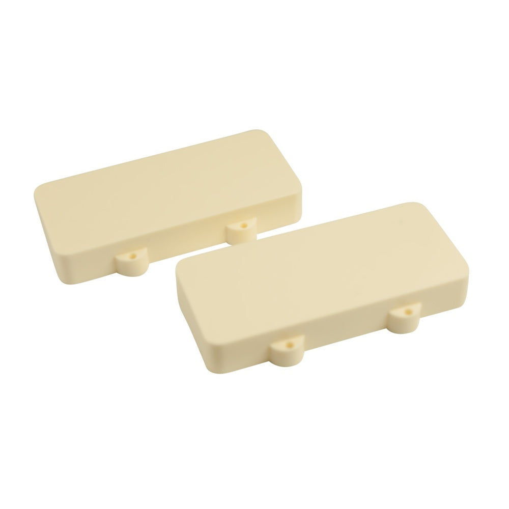 Jazzmaster Pickup Covers (Set Of 2) Aged White - No Polepiece Holes