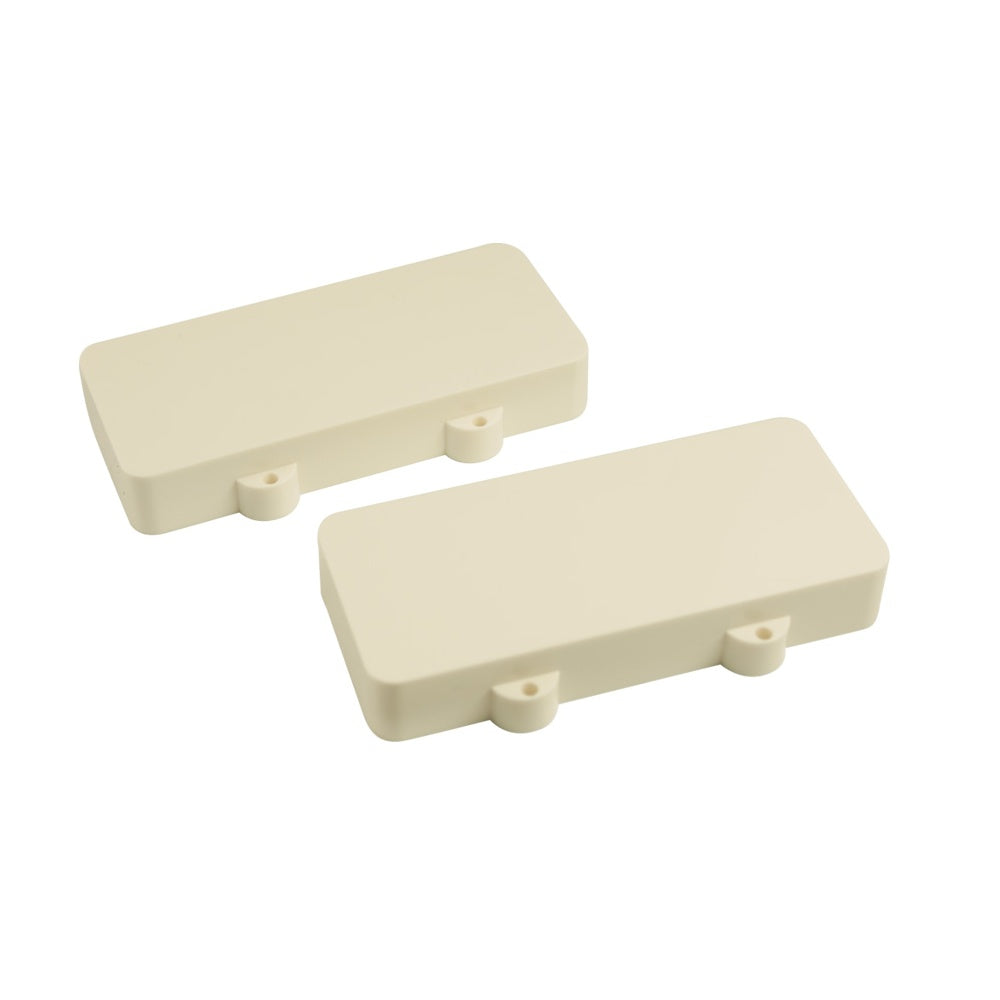 Jazzmaster Pickup Covers (Set Of 2) White - No Polepiece Holes