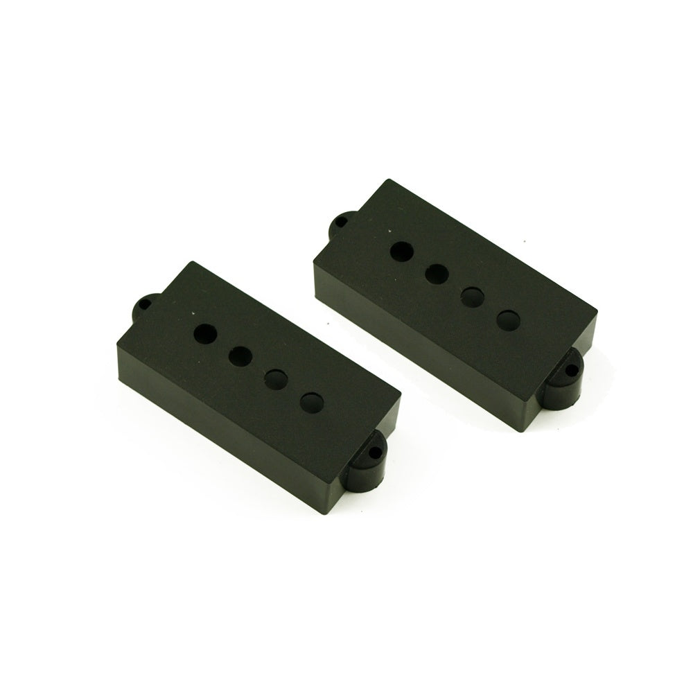 P Bass Pickup Cover Open Black (Set of 2)