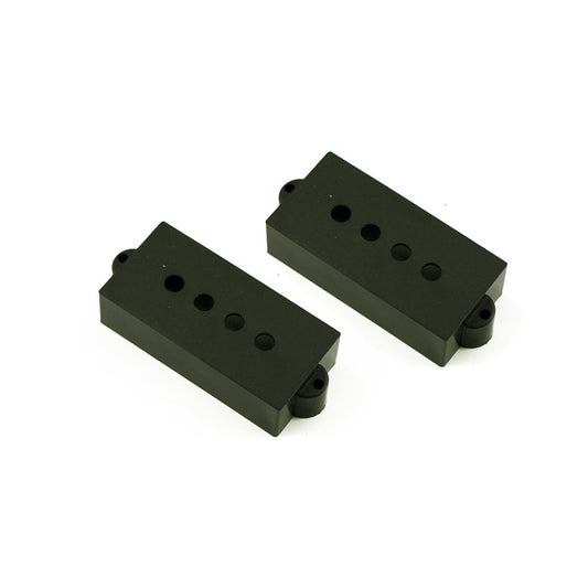 P Bass Pickup Cover Open Black (Set of 2)