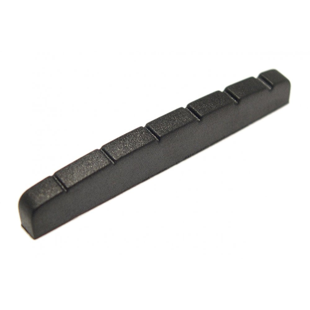 Trem Nut Strat Slotted, Flat bottom Black TUSQ XL