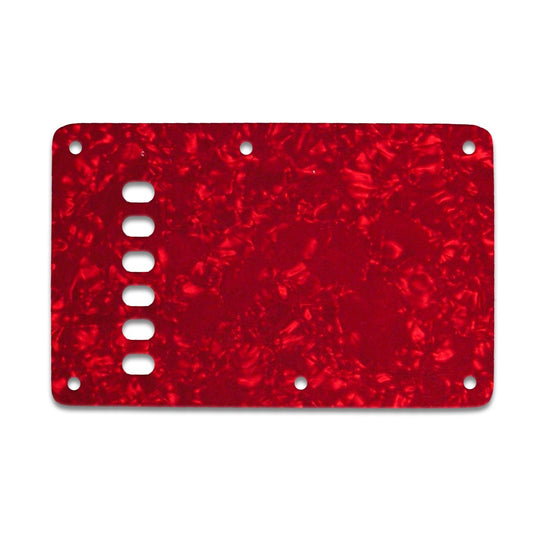 Strat Backplate Vintage - Red Pearl White/Black/White 3 ply Lamination