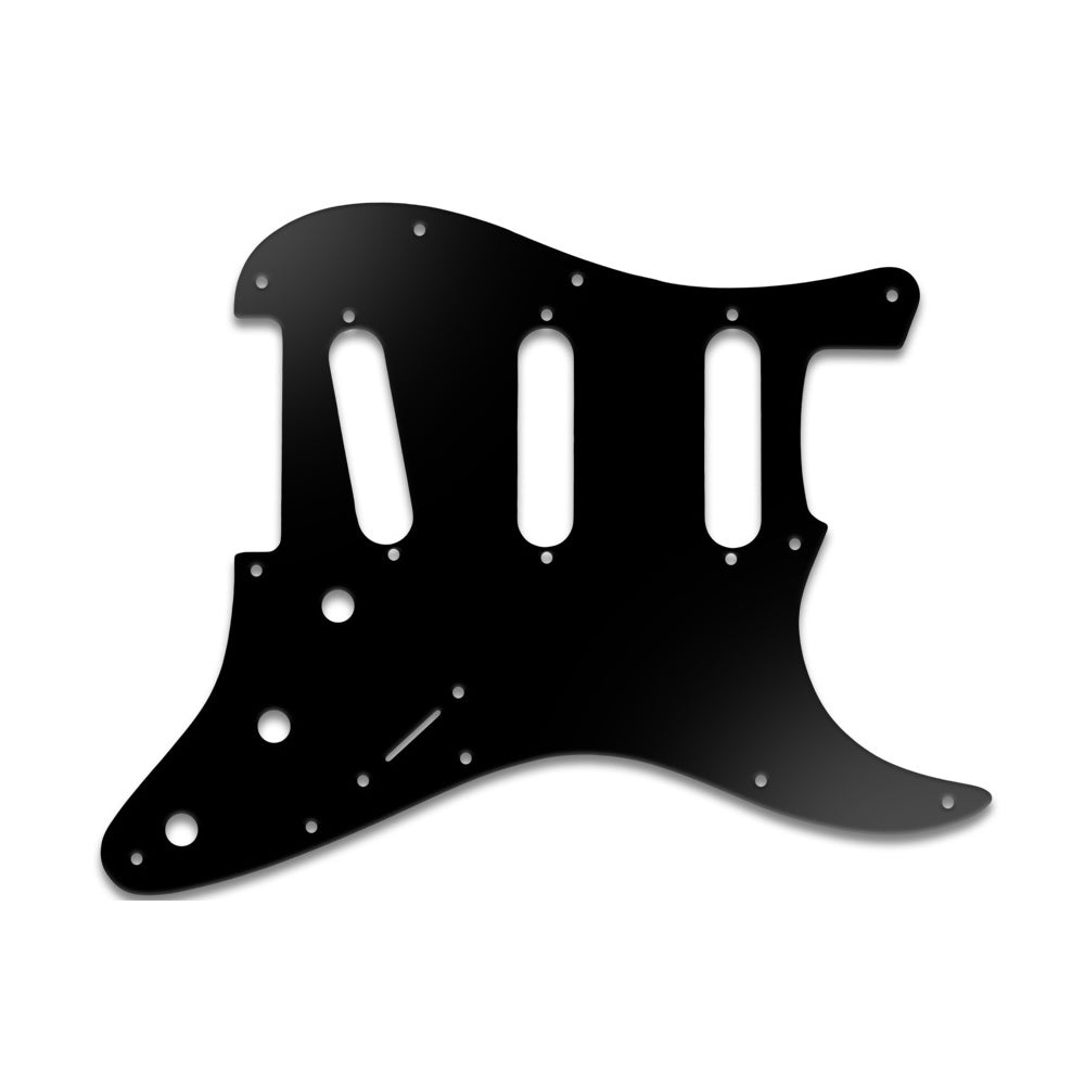 Strat Voodoo - Matte Black .090" / 2.29mm thick, with bevelled edge.