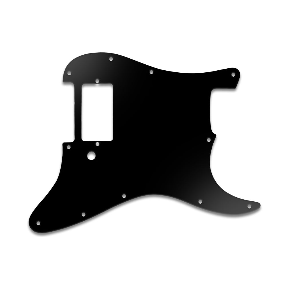 Strat 1 Humbucker Only - Matte Black .090" / 2.29mm thick, with bevelled edge.