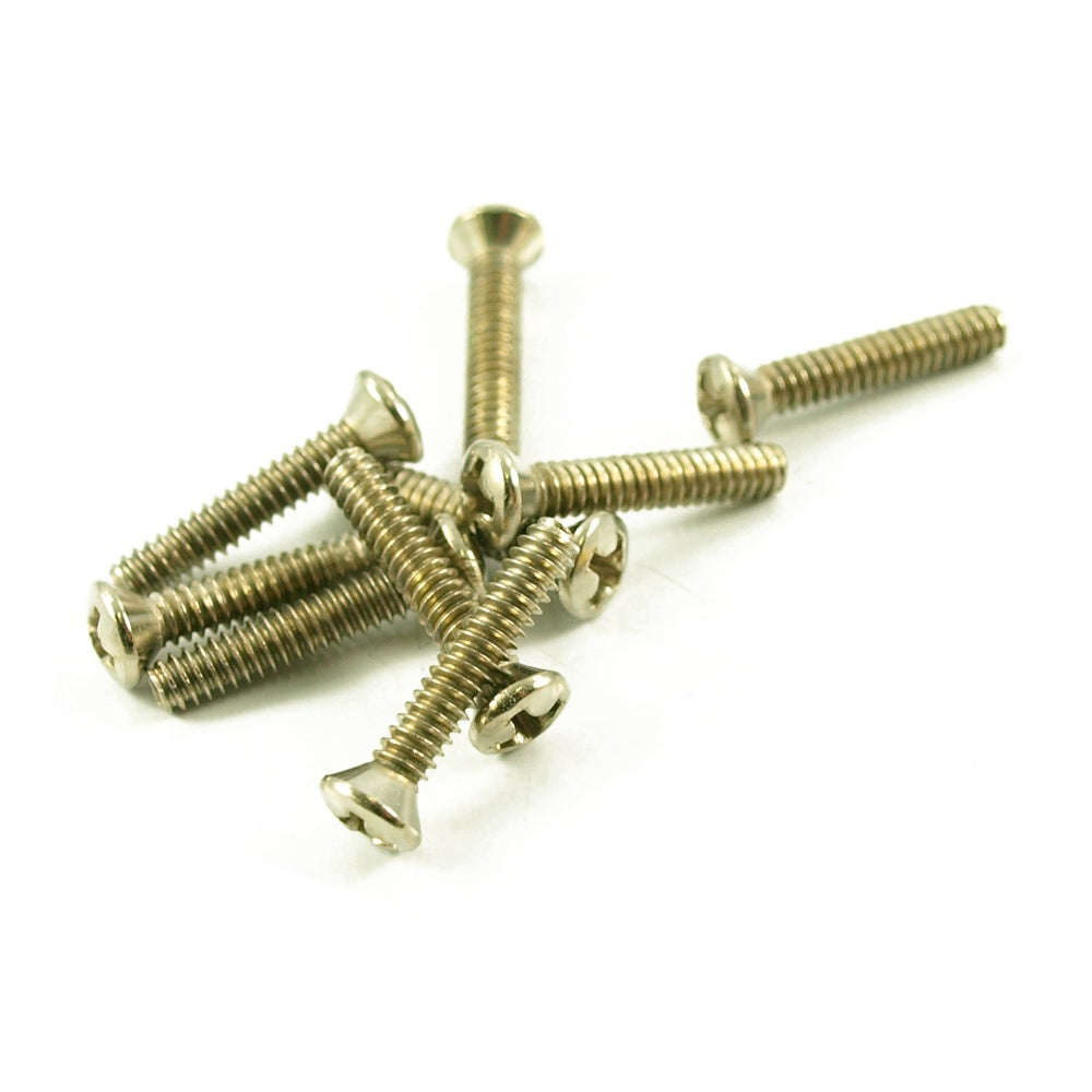 Vintage Single Coil Pickup Screw Nickel (Bag of 8)