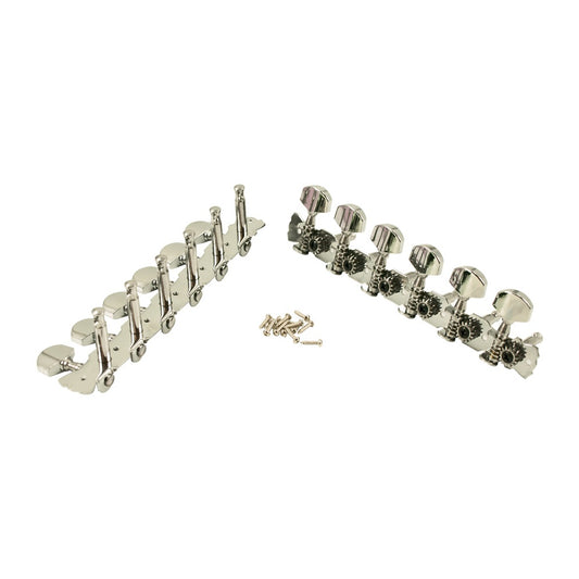 12 String Tuners Set (6 left and 6 right strips) All Chrome