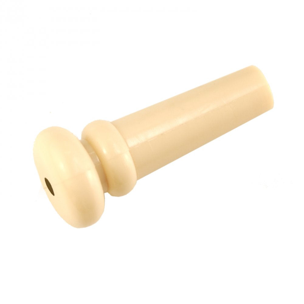 Cream Plastic Endpin With Dot