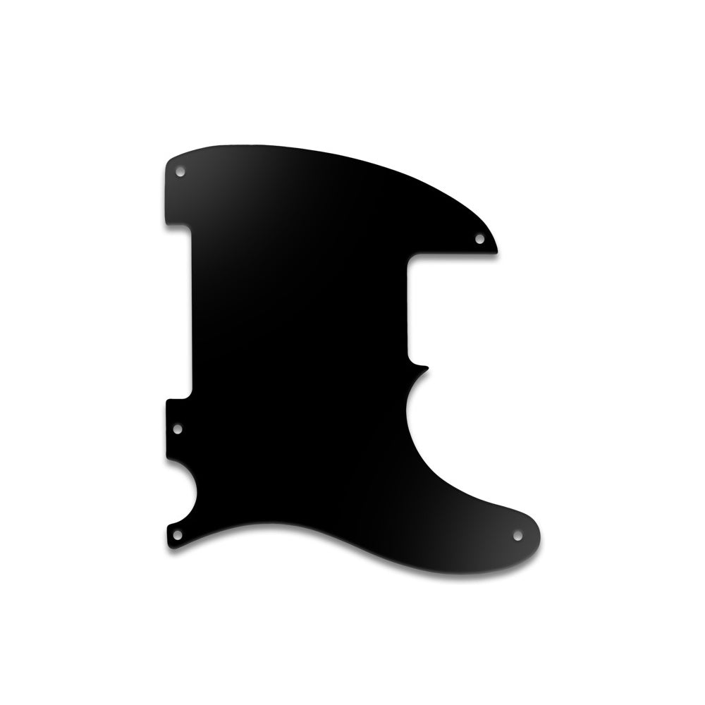 Tele / Esquire 5 Hole - Matte Black .090" / 2.29mm thick, with bevelled edge.