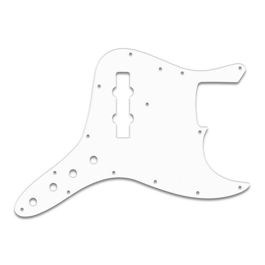 Jazz Bass Custom - Thin Shiny White .060" / 1.52mm Thickness, No Bevelled Edge