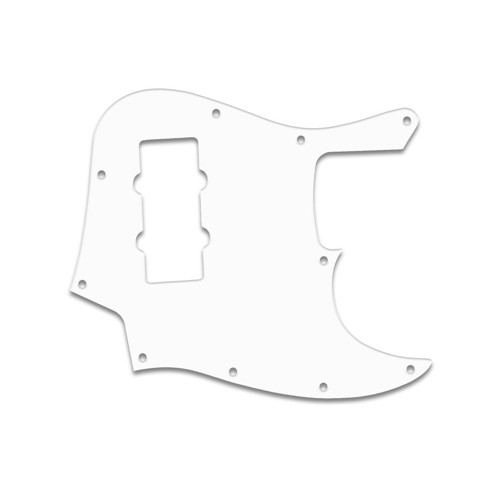 Jazz Bass Modern Player - Thin Shiny White .060" / 1.52mm Thickness, No Bevelled Edge