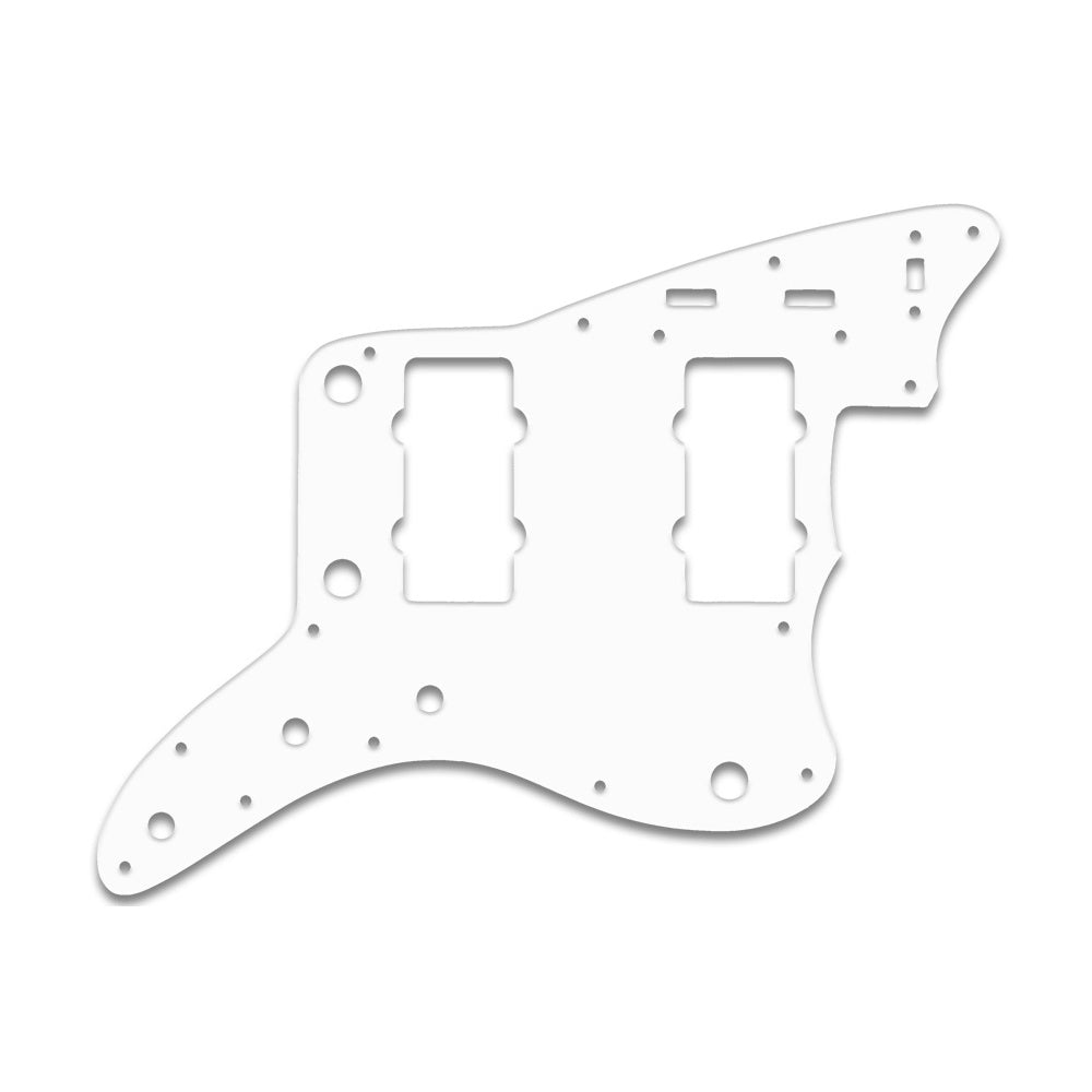 Jazzmaster - Solid Shiny White .090" / 2.29mm thick, with bevelled edge