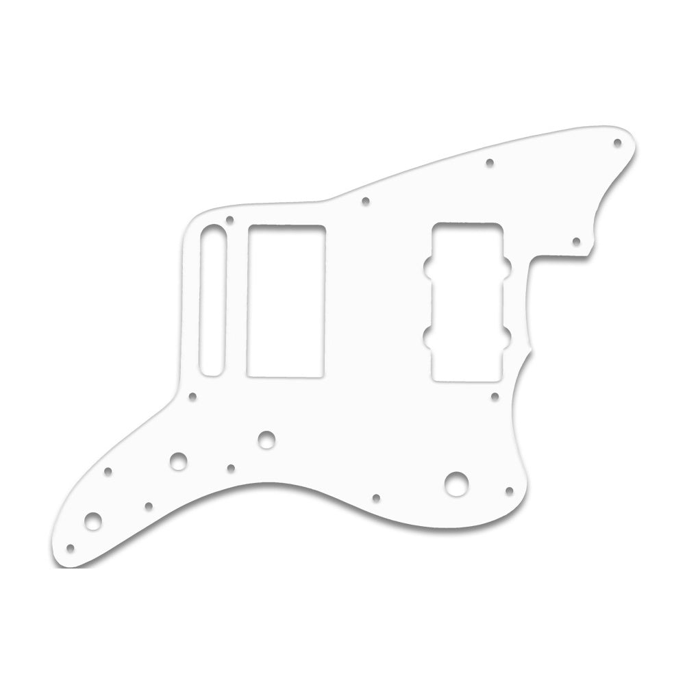 Blacktop Series Jazzmaster - Thin Shiny White .060" / 1.52mm Thickness, No Bevelled Edge