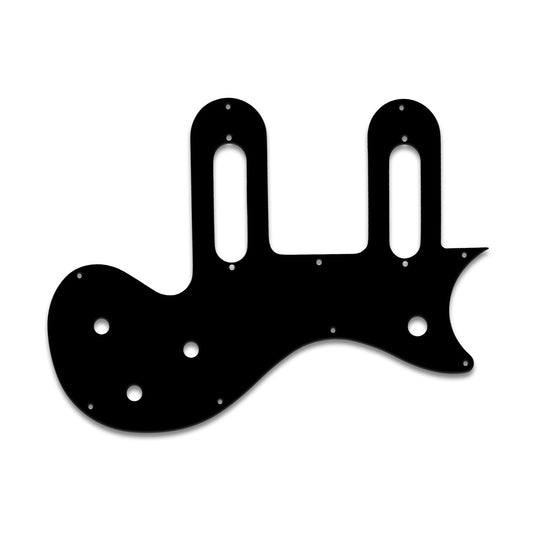 Melody Maker - 2 Pickup - Solid Shiny Black .090" / 2.29mm thick, with bevelled edge