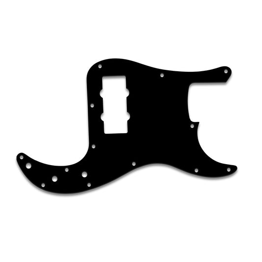 Fender Blacktop Precision Bass - Thin Shiny Black .060" / 1.52mm Thickness, No Bevelled Edge