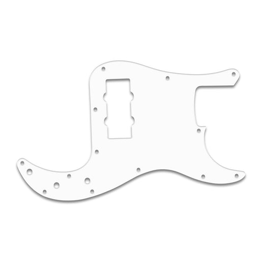 Fender Blacktop Precision Bass - Thin Shiny White .060" / 1.52mm Thickness, No Bevelled Edge