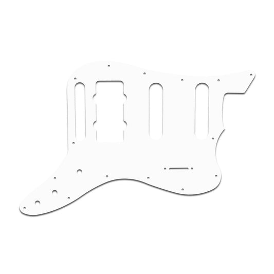 Fender Pawn Shop Bass Vi - Thin Shiny White .060" / 1.52mm Thickness, No Bevelled Edge