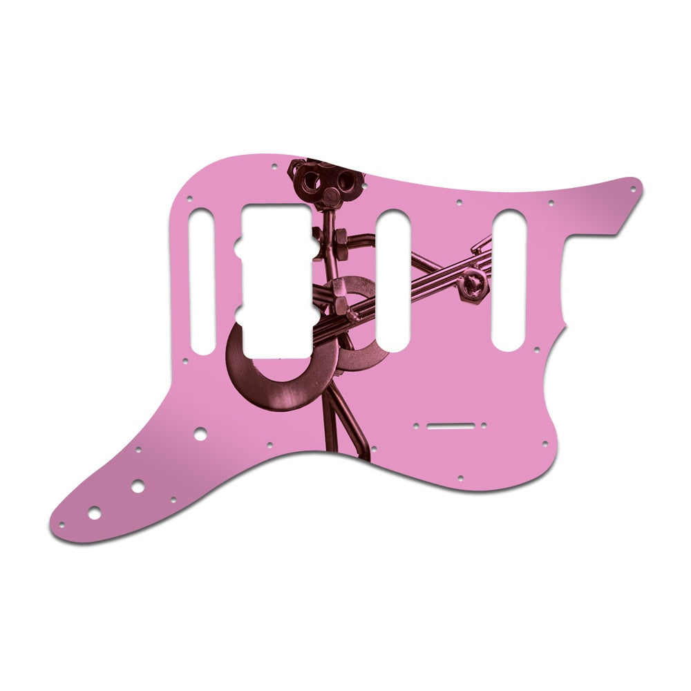 Fender Pawn Shop Bass Vi - Pink Mirror