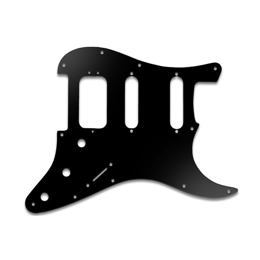 Strat American Deluxe - Matte Black .090" / 2.29mm thick, with bevelled edge.