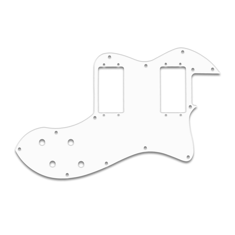 Fender Tele Thinline Deluxe Classic Player - Solid Shiny White .090" / 2.29mm thick, with bevelled edge