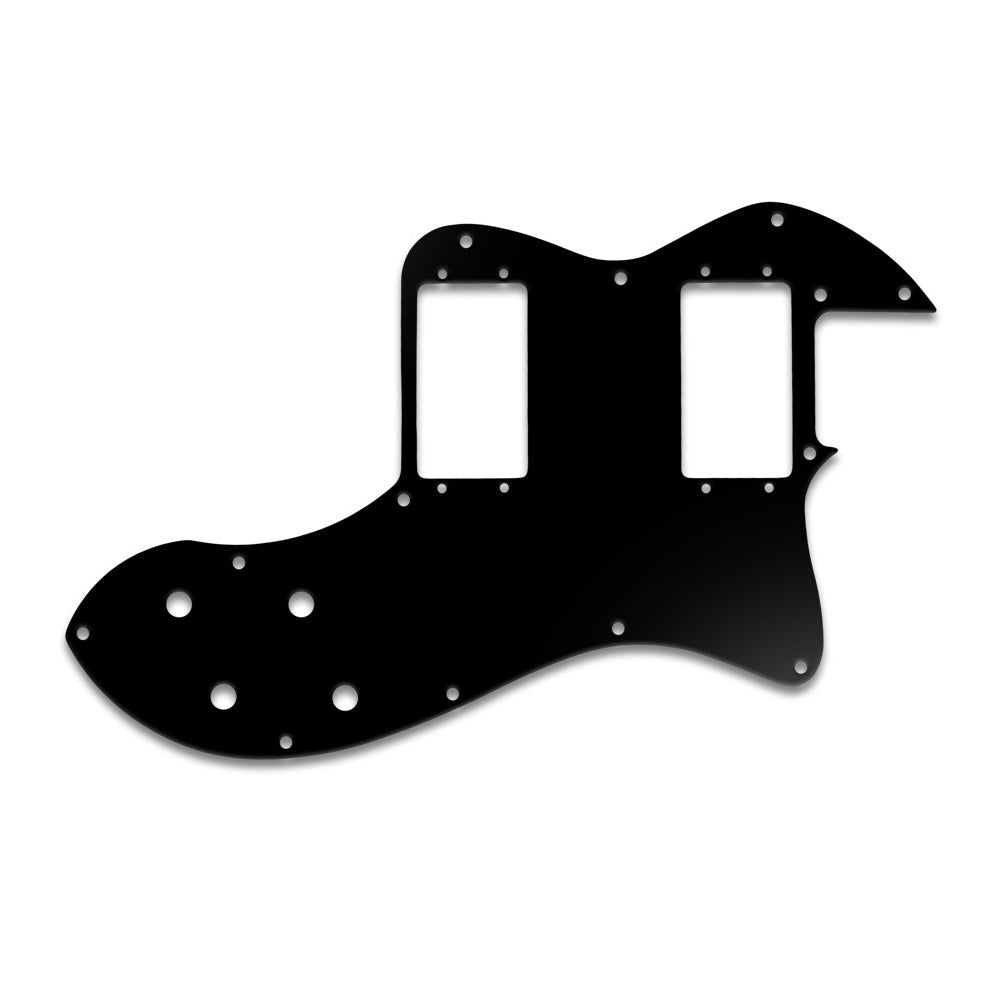 Fender Tele Thinline Deluxe Classic Player - Matte Black .090" / 2.29mm thick, with bevelled edge.