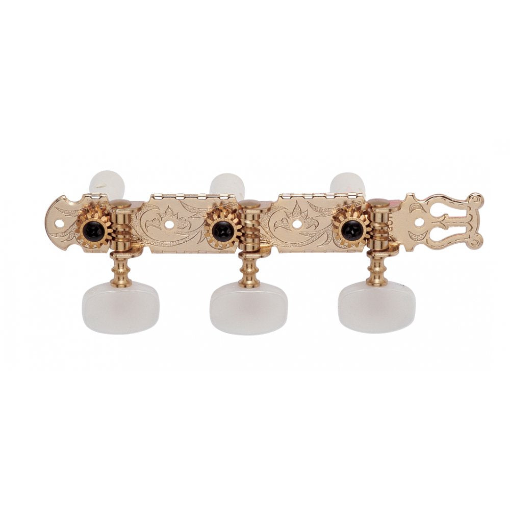 Classical Tuners with white pearloid buttons