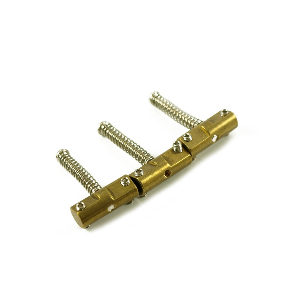 Compensated Telecaster Bridge Saddle Set Brass