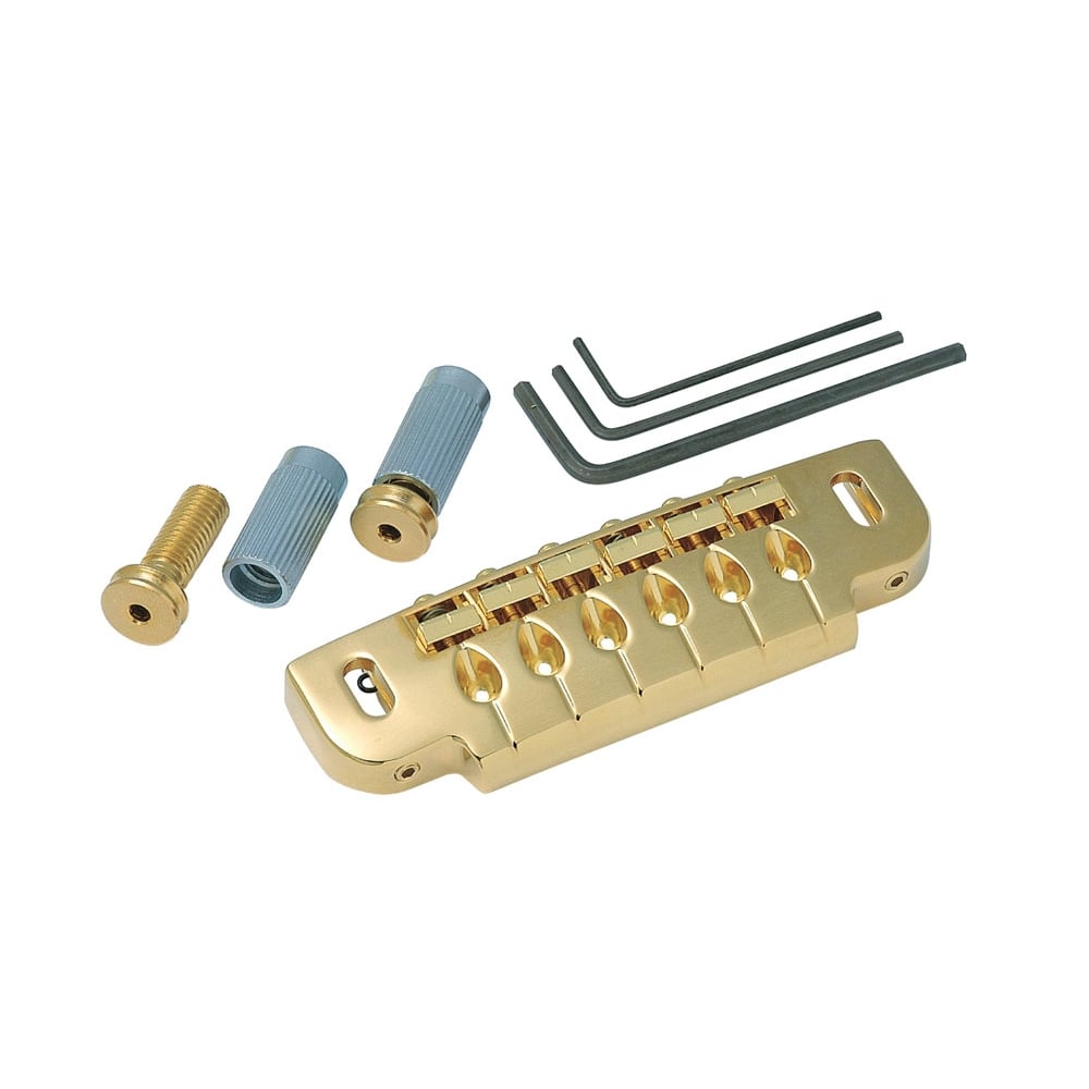 Combination Wrapover Bridge/Tailpiece with mounting posts and studs